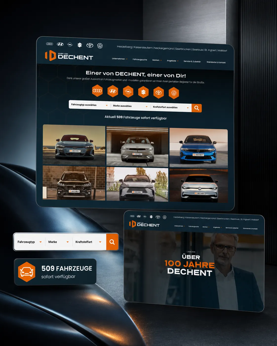 Website Autohausgruppe DECHENT