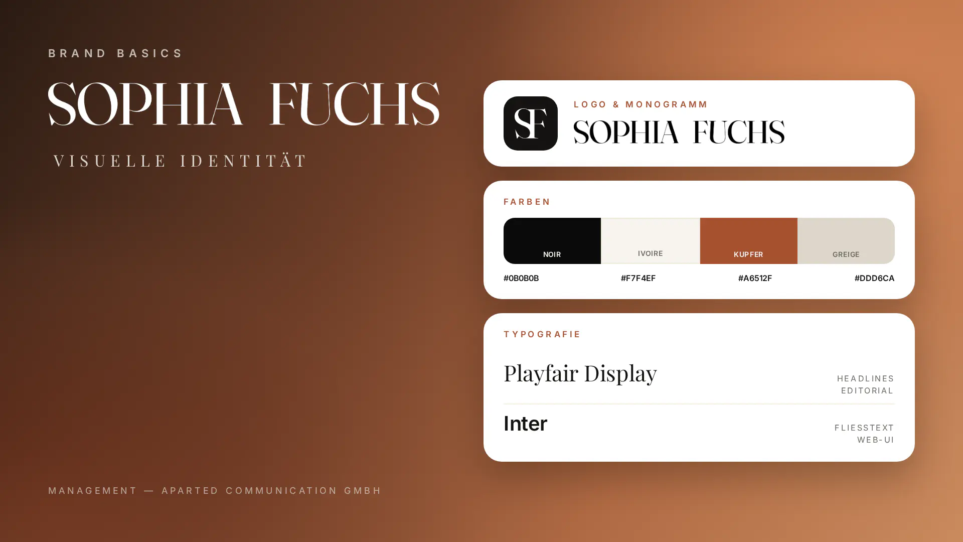 Corporate Design Sophia Fuchs
